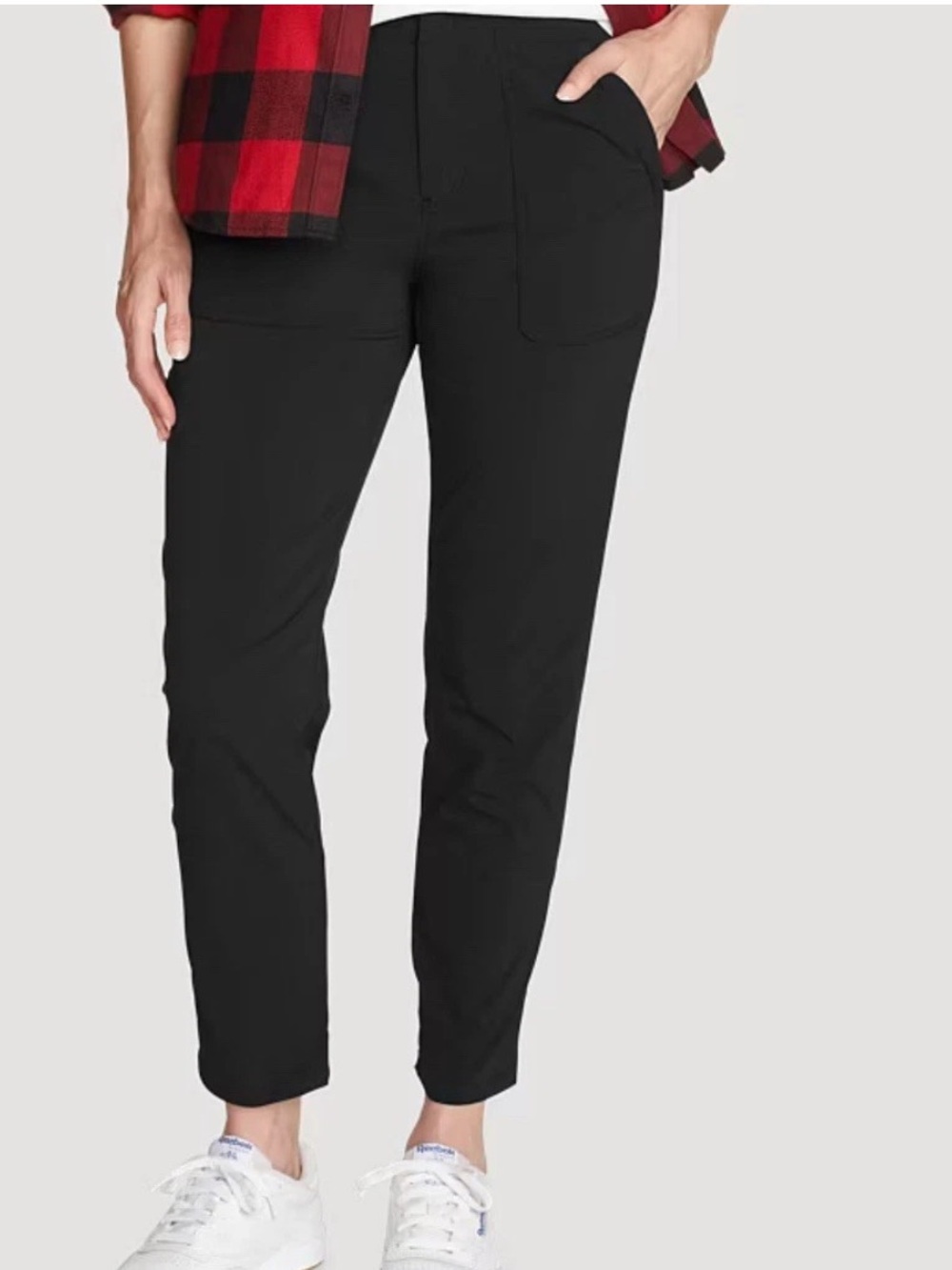 Eddie Bauer Horizon Straight Ankle Pants Women’s Size 8 Stretch Elastic Waist